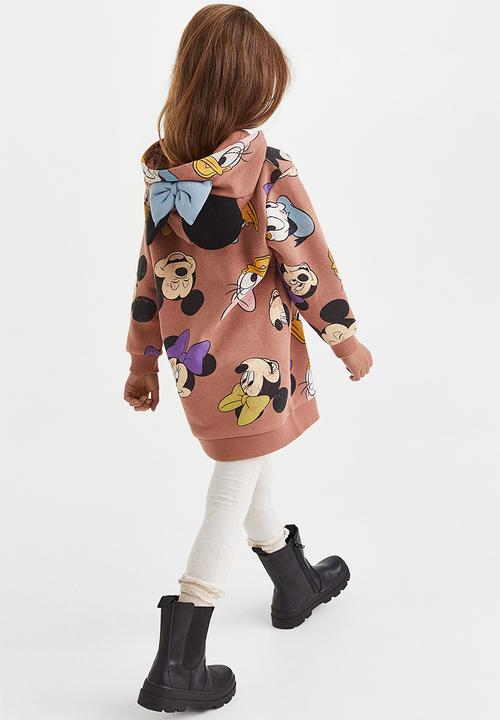 H&M - 2 Piece printed sweatshirt set - dark beige/minnie mouse