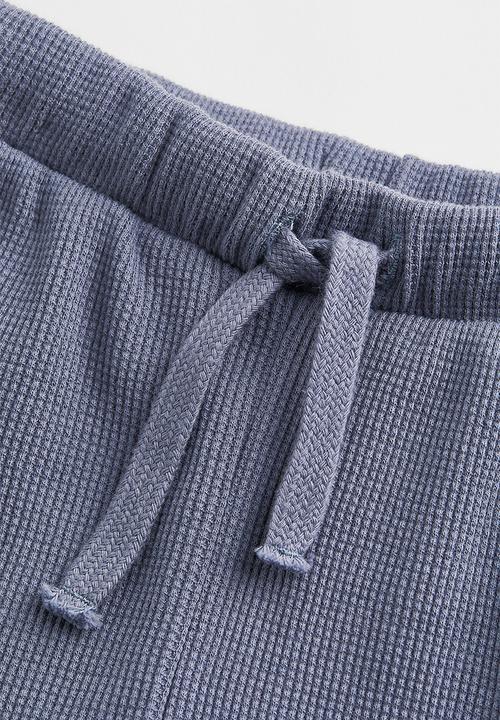 H&M - 2 Piece cotton jersey set - grey-blue/striped