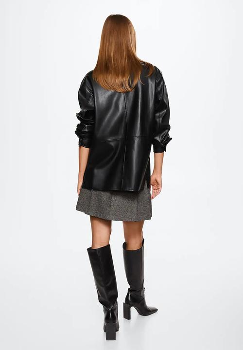 MANGO - Shirt just - black