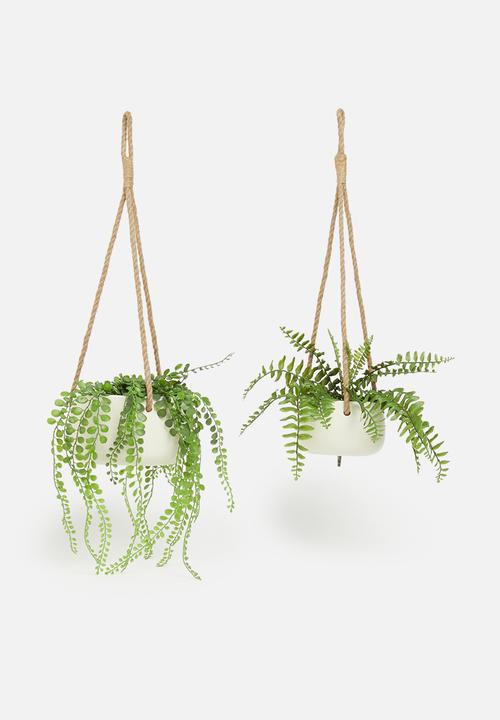 H&S - Flowerpot hanger set - white