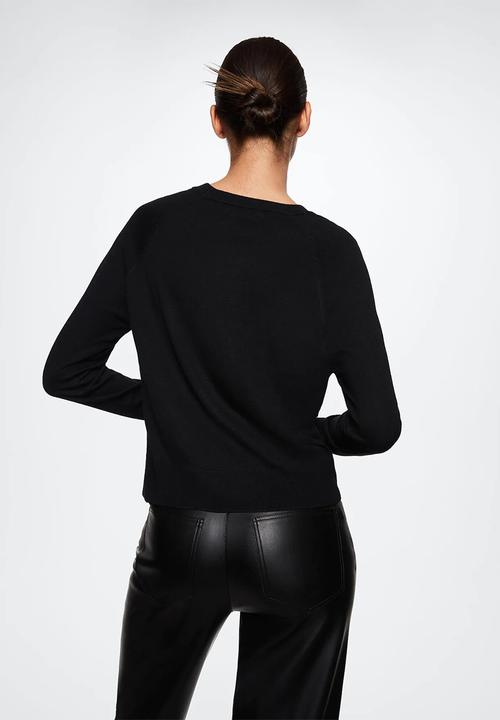 MANGO - Sweater lucca3 - black