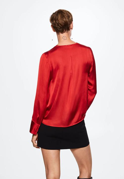 MANGO - Blouse cris2 - red