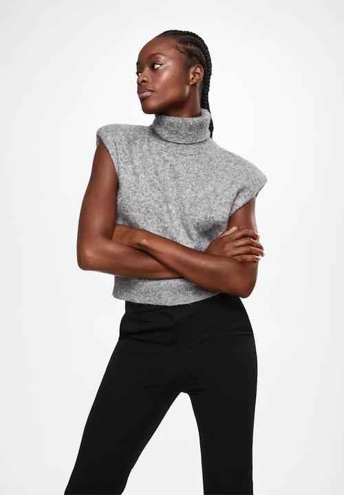 MANGO - Trousers anne - black