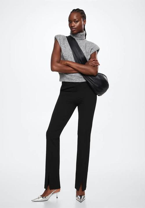 MANGO - Trousers anne - black