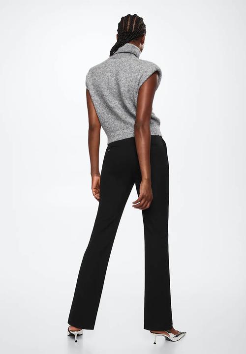 MANGO - Trousers anne - black