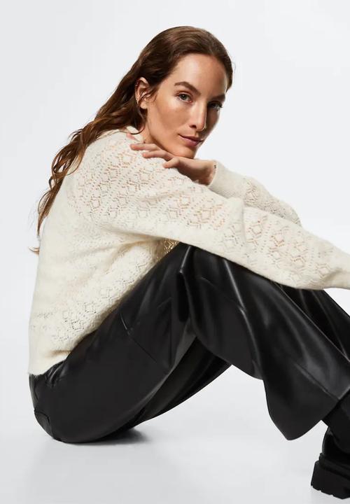 MANGO - Sweater festa - light beige