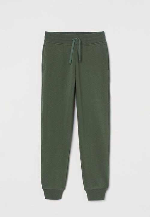 H&M - Brushed-inside joggers - dark khaki green