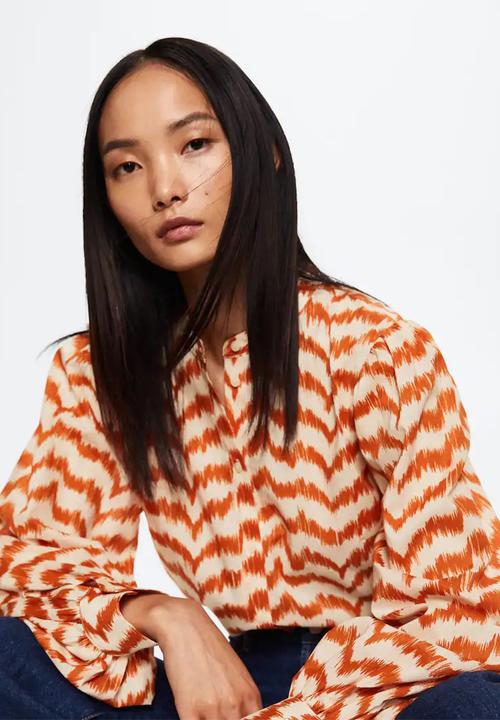 MANGO - Blouse ziggy - natural