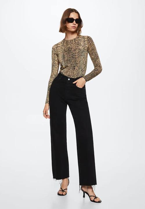 MANGO - T-shirt polpa - medium brown