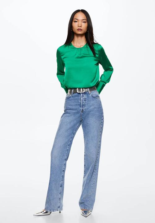 MANGO - Blouse beatriz - green