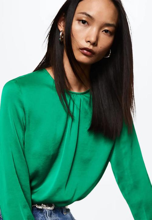 MANGO - Blouse beatriz - green