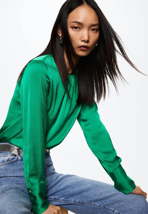 MANGO - Blouse beatriz - green
