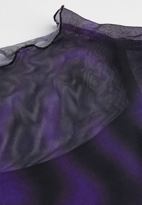 H&M - Long-sleeved top - purple/patterned