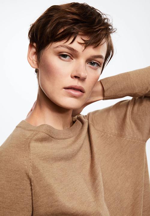 MANGO - Sweater lucca3 - medium brown