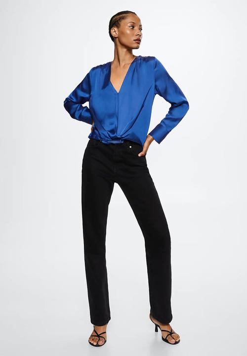 MANGO - Blouse cris2 - medium blue