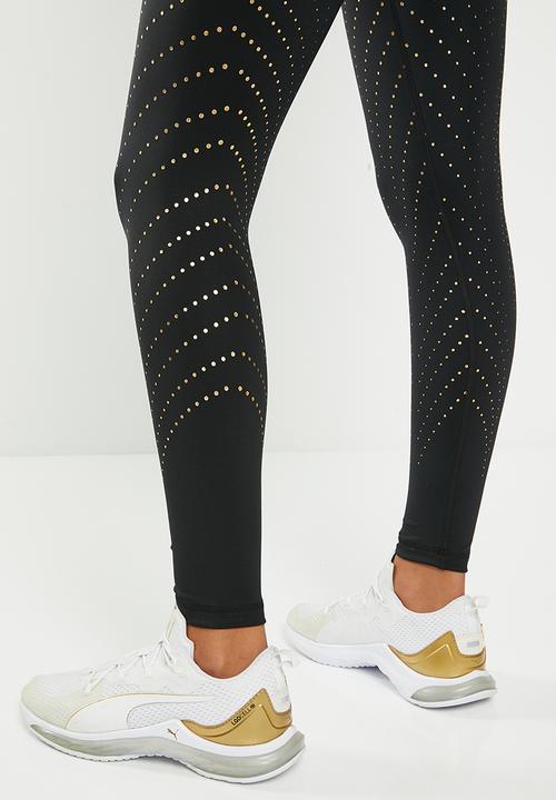 PUMA - Forever luxe high waist 7/8 tight - puma black/deco gold print
