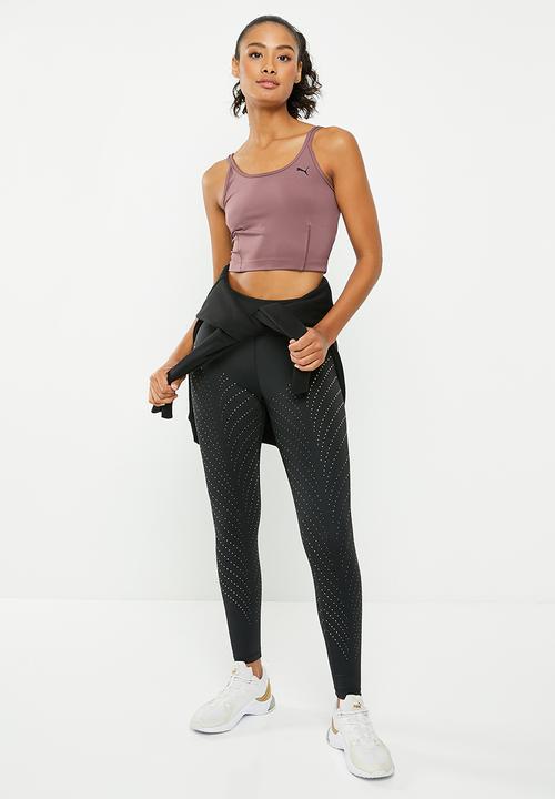 PUMA - Forever luxe high waist 7/8 tight - puma black/deco gold print