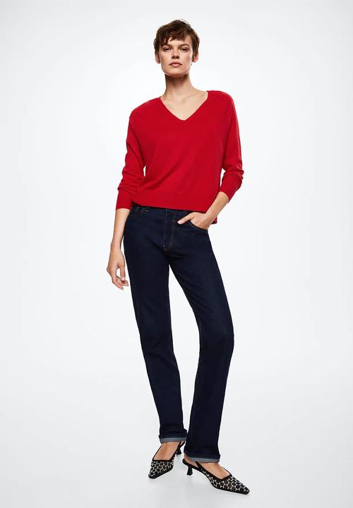 MANGO - Sweater lucav - red