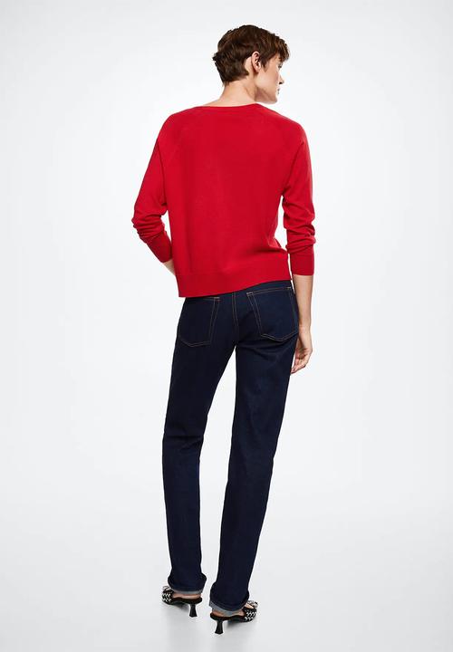 MANGO - Sweater lucav - red