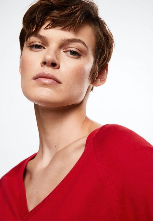 MANGO - Sweater lucav - red