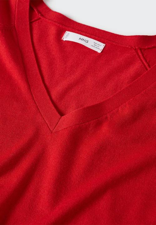 MANGO - Sweater lucav - red