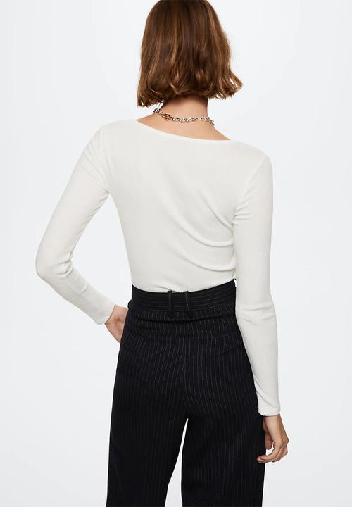 MANGO - T-shirt lilopi - natural