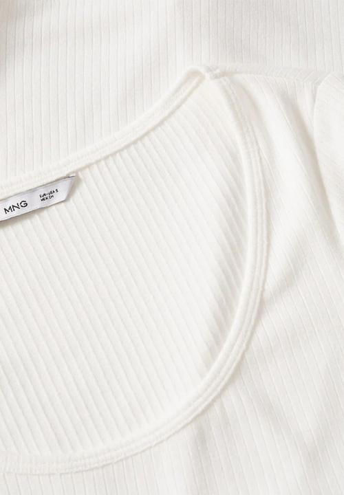 MANGO - T-shirt lilopi - natural