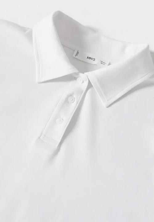 MANGO - T-shirt polita - natural