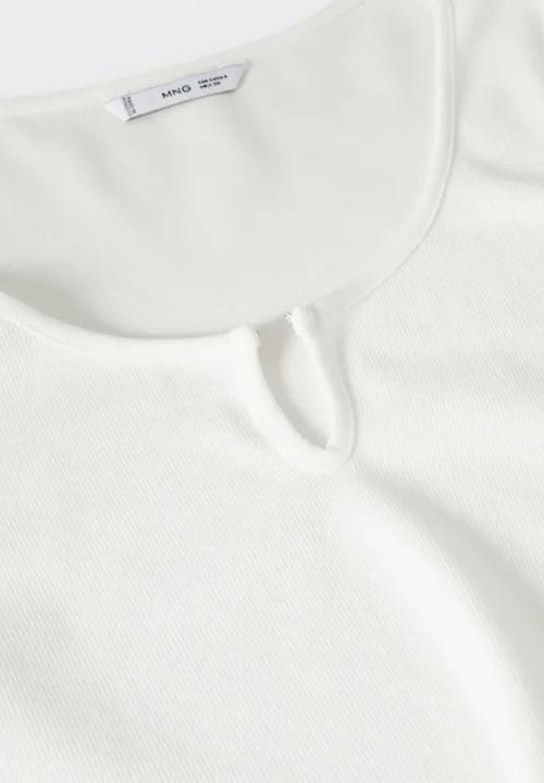 MANGO - T-shirt hook - white