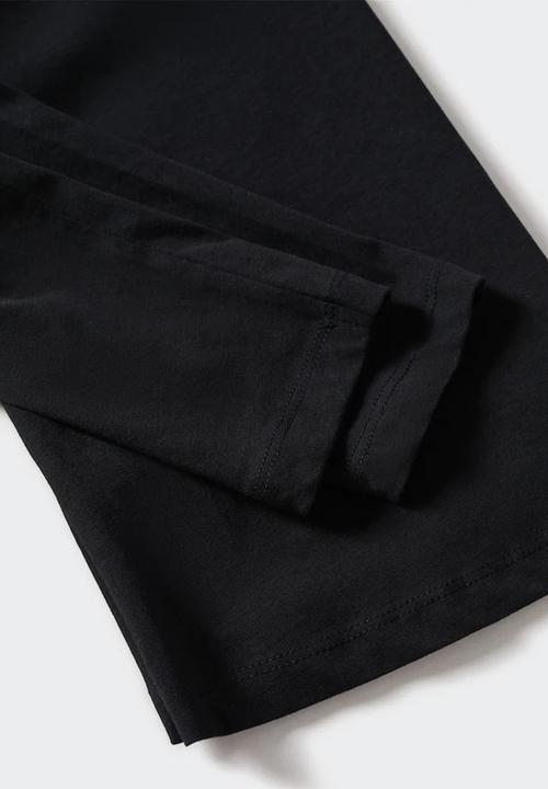 MANGO - T-shirt saco - black