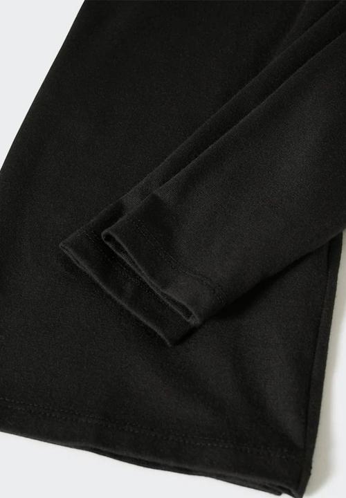 MANGO - T-shirt calley - black