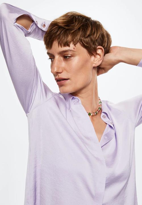 MANGO - Shirt ideale - light pastel purple