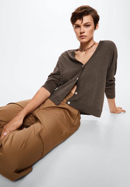 MANGO - Cardigan luca - medium brown