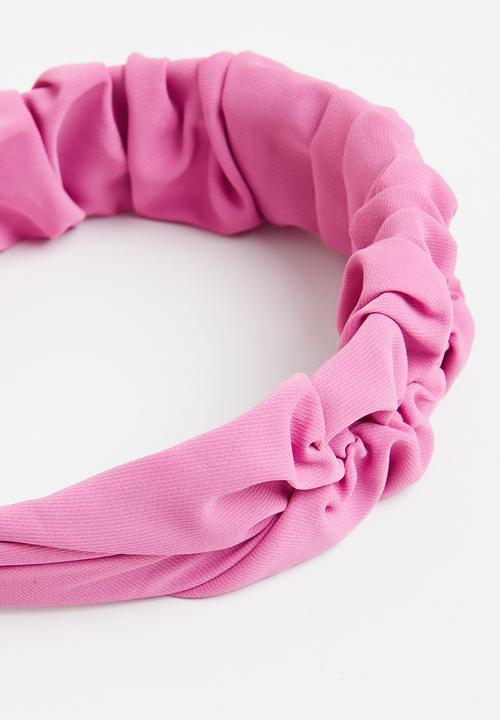 Superbalist - Ivory ruffled headband - pink