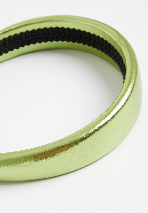 Superbalist - Metallic padded aliceband - green