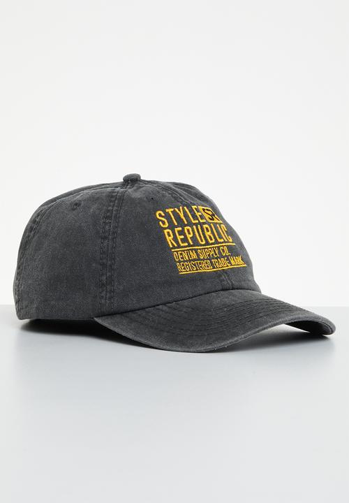 STYLE REPUBLIC - Jesse peak cap - black