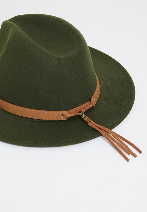 edit - Shelby fedora - khaki