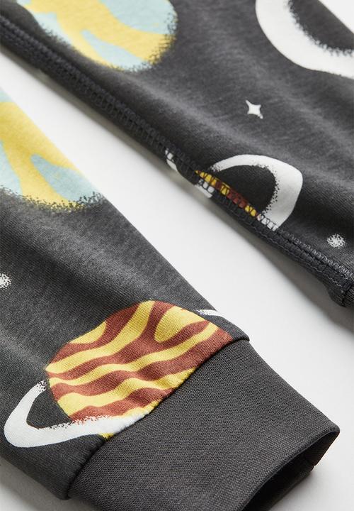 H&M - Jersey pyjamas - dark grey/space