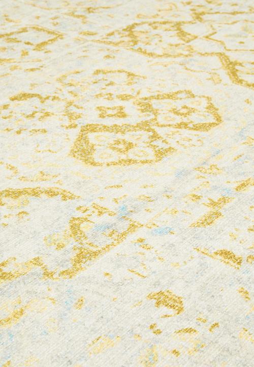 Sixth Floor - Eve printed rug - pattern yellow