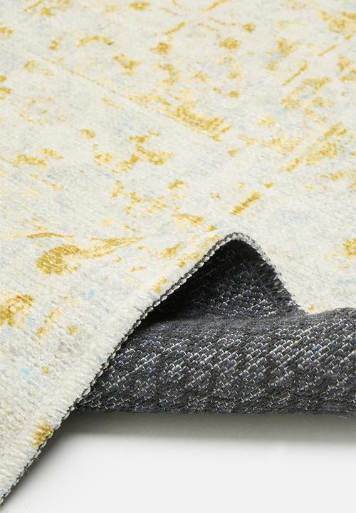 Sixth Floor - Eve printed rug - pattern yellow