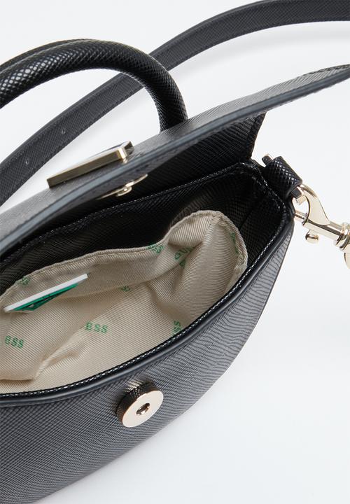 GUESS - Eco ivy mini top handle flap - black