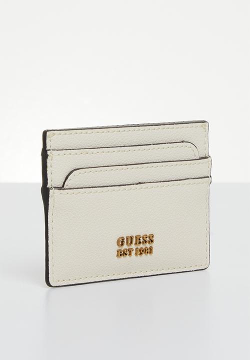 GUESS - Laurel slg card holder - stone