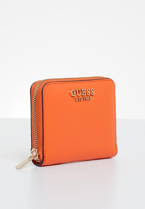 GUESS - Laurel slg small zip around - orange