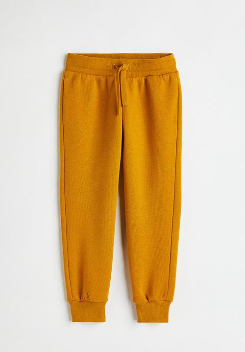 H&M - Brushed-inside joggers - dark yellow