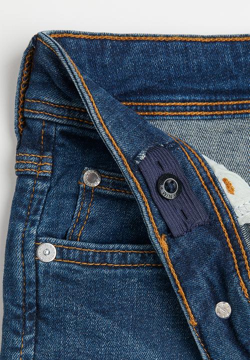 H&M - Relaxed tapered fit jeans - dark denim blue