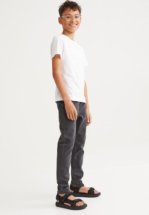 H&M - Relaxed tapered fit jeans - dark grey