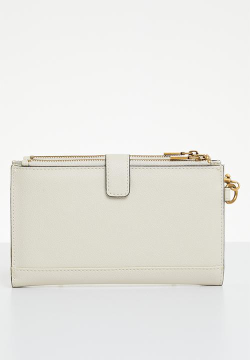 GUESS - Laurel slg dbl zip organizer - stone