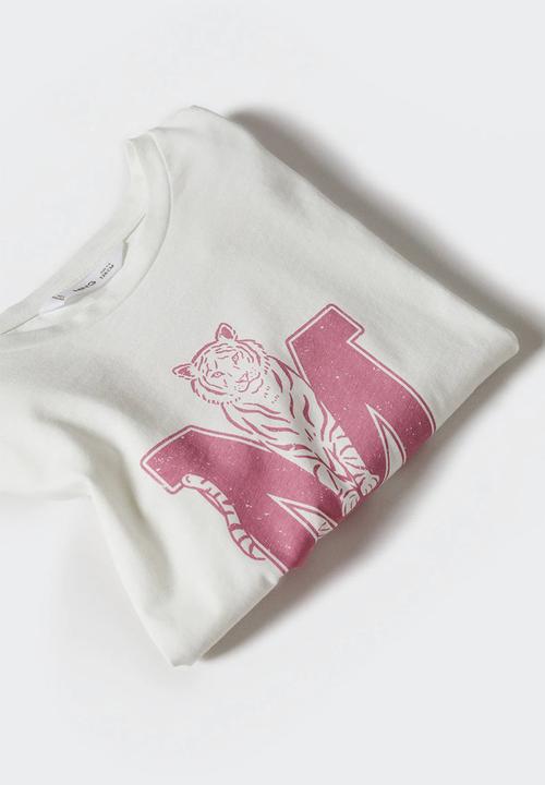 MANGO - T-shirt sheldon - white