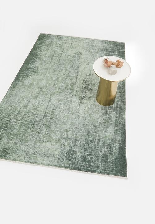 Sixth Floor - Eve printed rug - pattern green