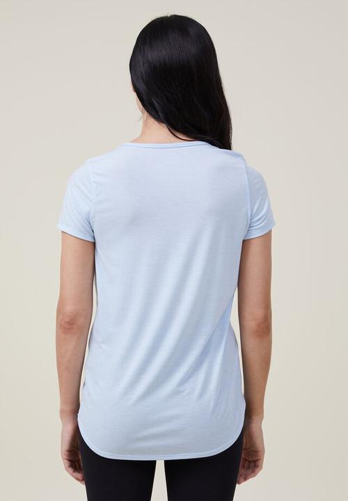 Cotton On - Maternity gym T-shirt - silk blue